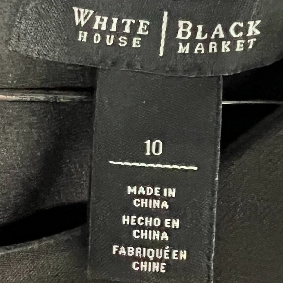 WHBM Black A-Line Cocktail Dress - Picture 5 of 5